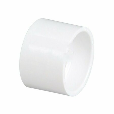 AMERICAN IMAGINATIONS 4 in. White Round Sewer Coupling AI-38121